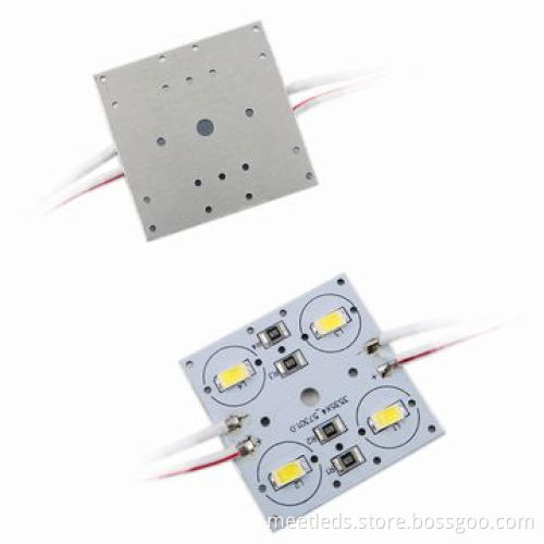 4pcs SMD5730 Cree Waterproof IP65 Square LED Injection Module Lights with 3-year Warranty